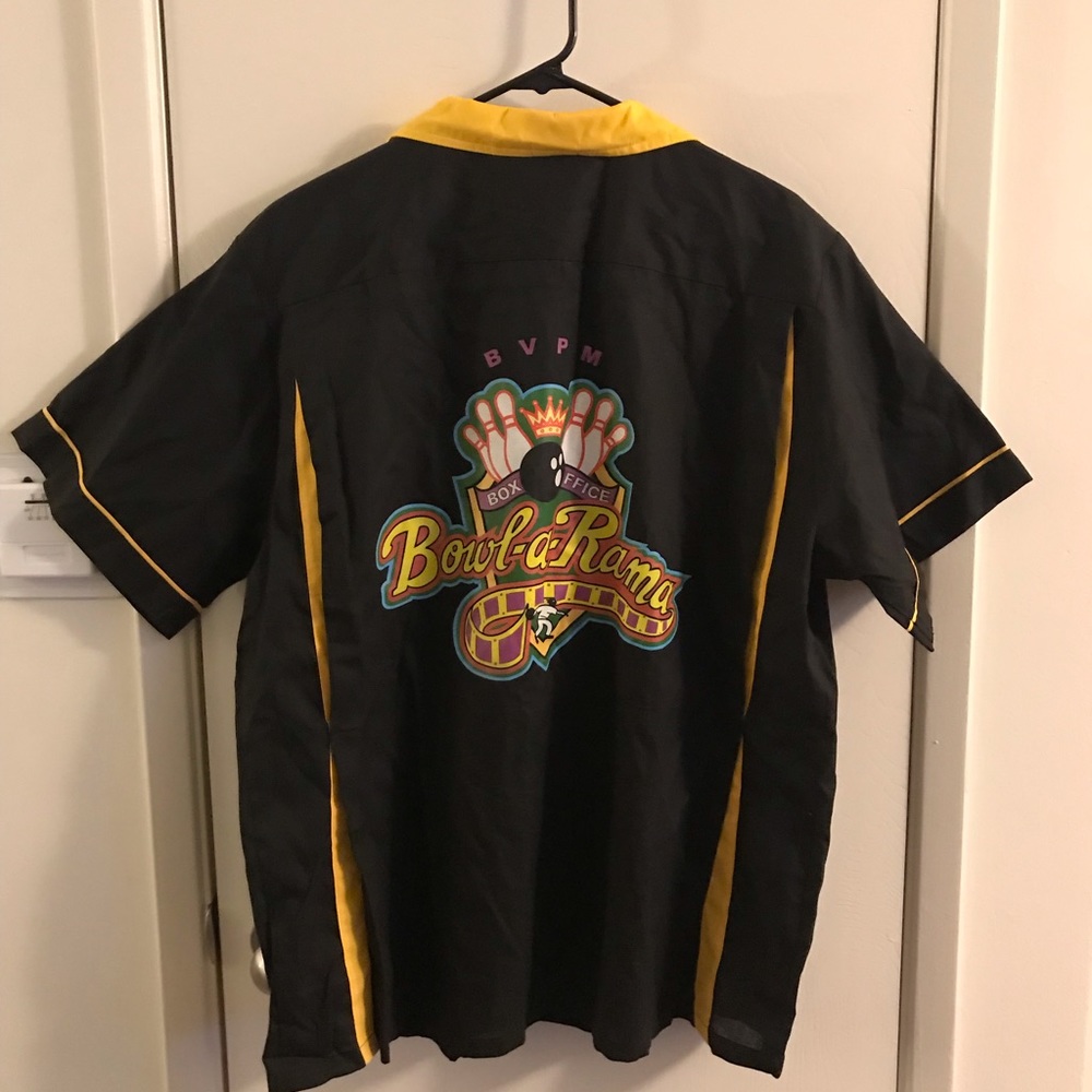 Vintage bowling shirt men's Large